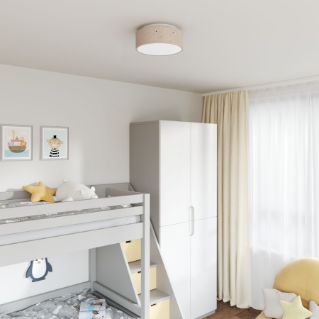 Lămpi de tavan cu abajur stelar Taupe Ø 30 cm fabricat din material