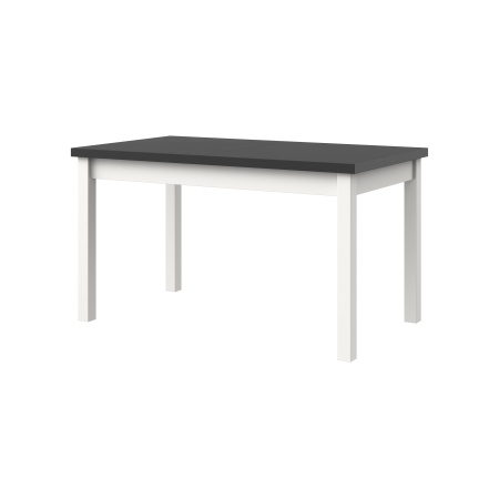 Masa extensibila 140x180 cm mb-21 modena1, alb/grafit, lemn masiv de fag si pal