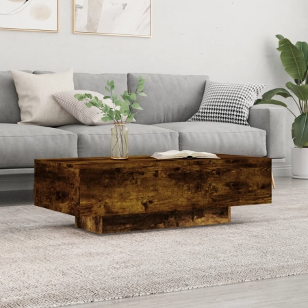 Măsuță de cafea, stejar afumat, 100x49,5x31 cm, lemn prelucrat
