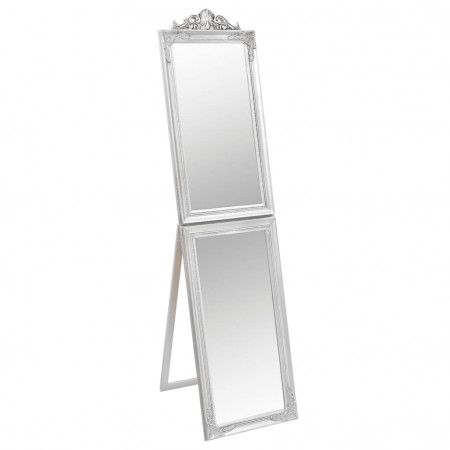 Oglindă de sine stătătoare, argintiu, 50x200 cm