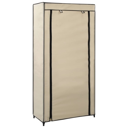 Pantofar cu husă, crem, 58x28x106 cm, material textil