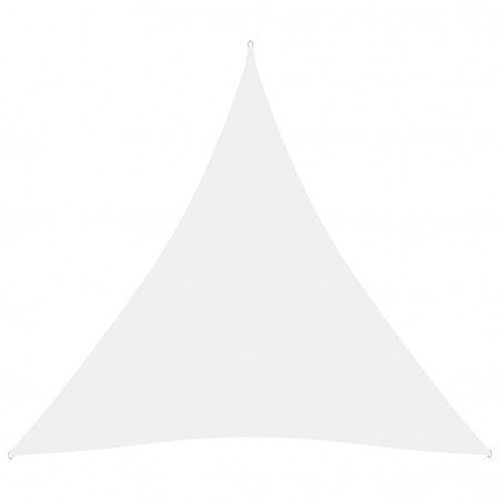 Parasolar, alb, 3x3x3 m, țesătură oxford, triunghiular - Img 1