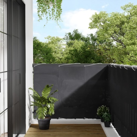 Paravan de balcon, antracit, 120x800 cm, 100% poliester oxford