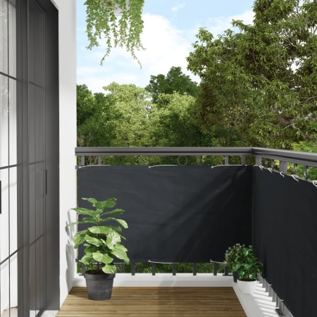 Paravan de grădină, antracit, 600x75 cm, PVC