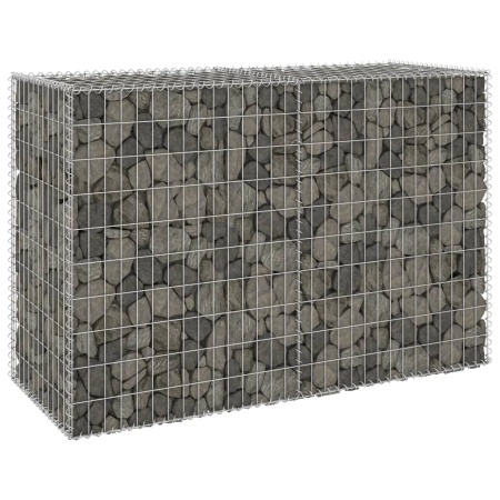 Perete gabion cu capace, 150 x 60 x 100 cm, oțel galvanizat