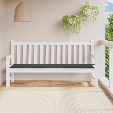 Pernă de bancă de grădină antracit 200x50x4 cm textil oxford