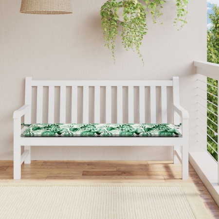 Perna de grădină cu model de frunze 200x50x4 cm din material Oxford