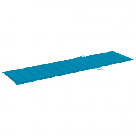 Pernă de șezlong, albastru, 200x50x3 cm, material textil