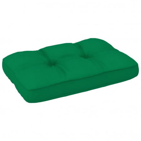Pernă pentru canapea din paleți, verde, 60 x 40 x 10 cm