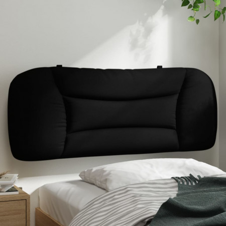 Pernă pentru tăblie de pat, negru, 100 cm, material textil
