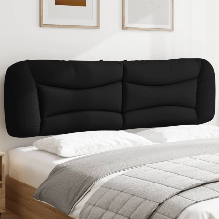 Pernă pentru tăblie de pat, negru, 180 cm, material textil - Img 1
