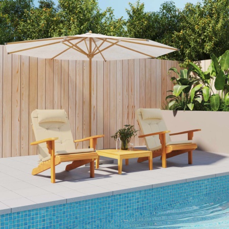 Perne pentru scaun Adirondack, 2 buc, bej, textil oxford
