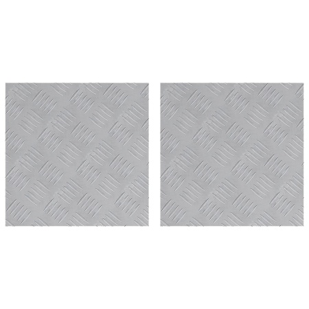 Plăci de aluminiu cu model 2 buc Anti-alunecare 40x40 cm