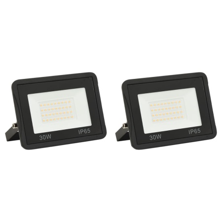 Proiectoare cu LED, 30 W, 2 buc., alb cald