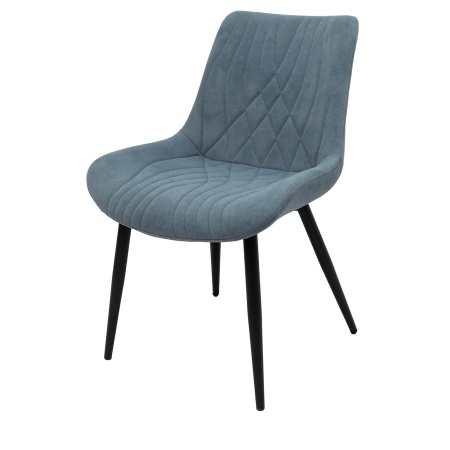 Scaun ML-2, tapitat stofa, albastru