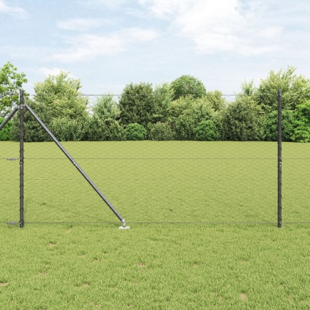 Set de Gard Set de 2 Gri Metal 25 x 1.2 m Rezistent