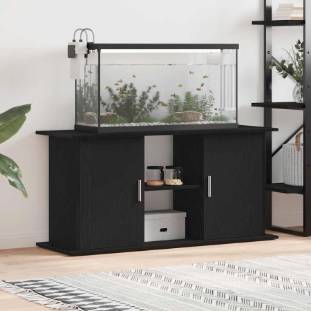 Suport acvariu Stejar negru 121x41x58 cm Lemn prelucrat