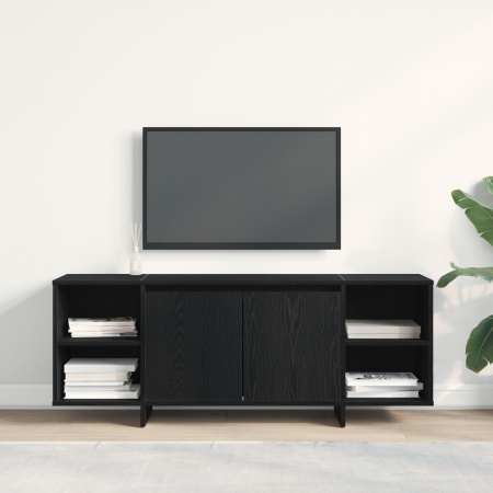 Suport TV - Stejar Negru - 120x30x40.5 cm - Fabricat din Lemn Prelucrat
