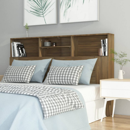 Tăblie de pat cu dulap, stejar maro, 160x19x103,5 cm