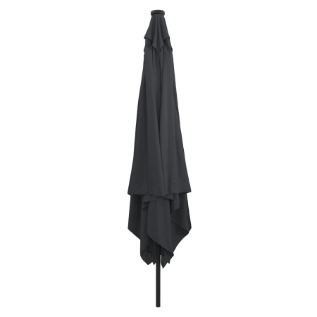 Umbrelă de grădină quadrată cu LED-uri 295x245 cm antracit
