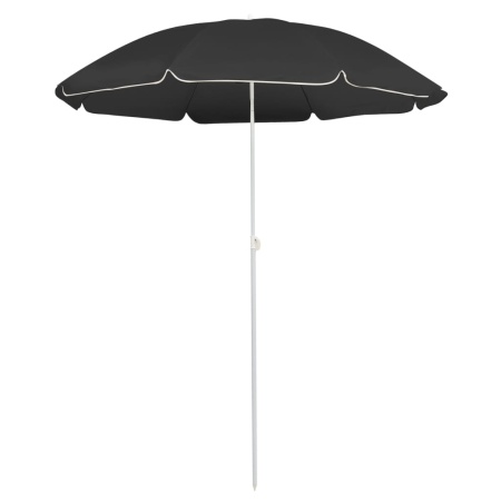 Umbrelă de soare de grădină, stâlp din oțel, antracit, 180 cm