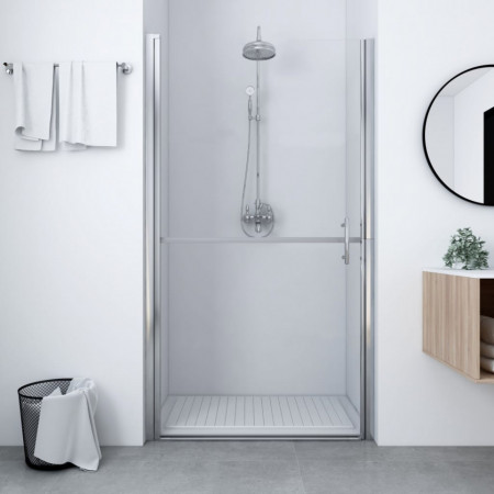 Ușă de duș, negru, 81 x 195 cm, sticlă securizată - Img 1