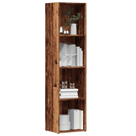 Bibliotecă, lemn vechi, 36 x 30 x 143 cm, lemn prelucrat