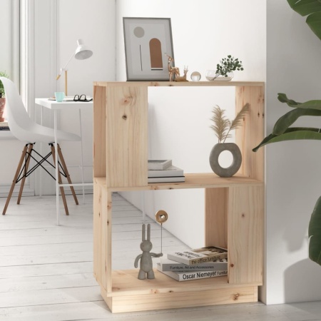 Bibliotecă/Separator cameră, 51x25x70 cm lemn masiv pin