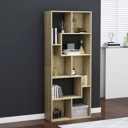 Bibliotecă, stejar Sonoma, 67 x 24 x 161 cm, lemn prelucrat