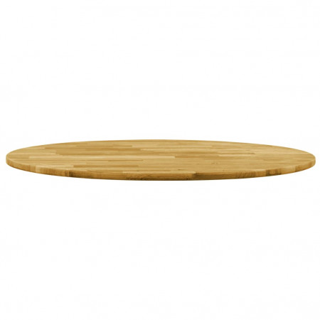 Blat de masă, lemn masiv de stejar, rotund, 23 mm, 500 mm - Img 1
