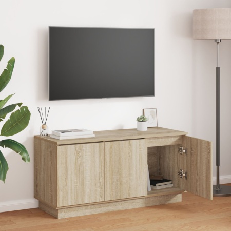 Cabinet TV Sonoma Oak 100x38x49 cm Lemn ingineresc