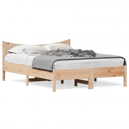 Cadru de pat, 120x190 cm, lemn masiv pin