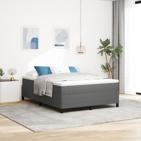 Cadru de Pat Gri Deschis 160x200 cm Din Material Corduroy