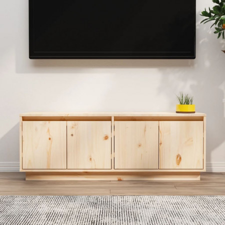 Comodă TV, 110x34x40 cm, lemn masiv de pin