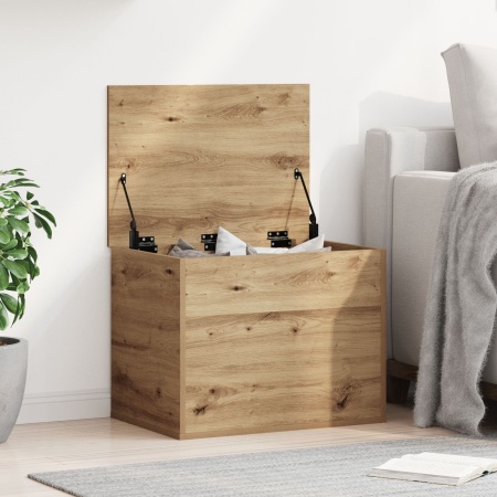 Cufăr de depozitare cu capac Stejar artisan 60x42x46 cm Lemn prelucrat