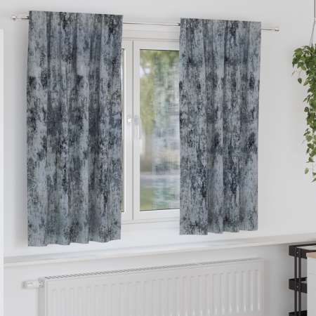 Draperii din catifea 2 buc cu buzunar pentru baghetă Argintiu 175x140 cm