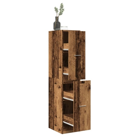 Dulap de farmacie, lemn vechi, 30x41x144,5 cm, lemn prelucrat