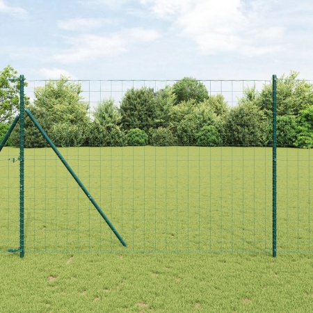 Euro Fence cu 7 posturi 1.6x10 m Oțel galvanizat Verde