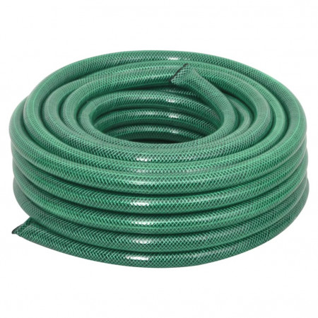 Furtun de grădină cu set de racorduri, verde, 50 m, PVC