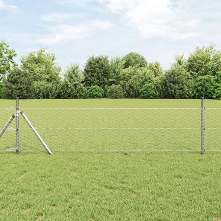 Gard hexagonal 0.8x10 m Oțel galvanizat