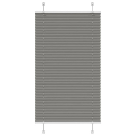 Jaluză plisată Antracit 75x150 cm Lățime țesătură 74,4 cm