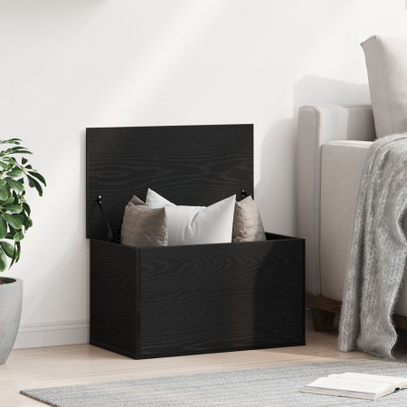 Ladă depozitare cu capac, stejar negru, 60x35x35 cm, lemn
