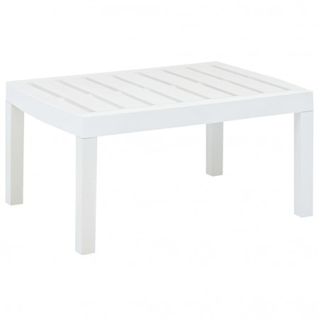 Masă de grădină, alb, 78 x 55 x 38 cm, plastic - Img 1