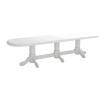 Masa extensibila 250-300x100 cm, Jork, lemn alb