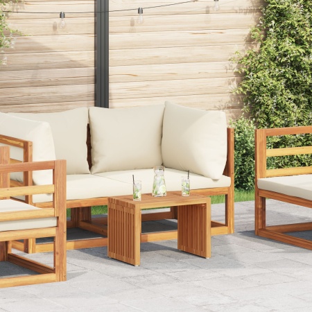 Masă laterală pentru grădină 50x32.5x35 cm Lemn masiv de tec