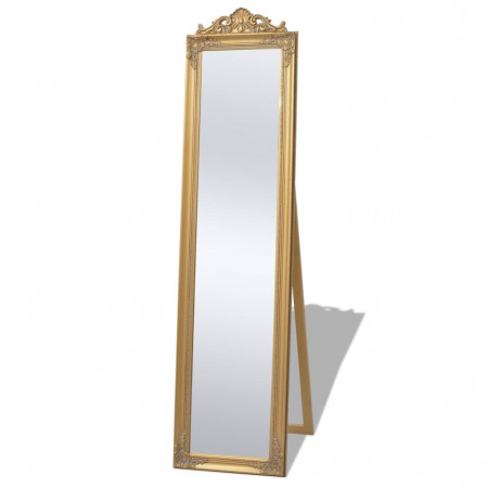 Oglindă verticală în stil baroc 160 x 40 cm auriu - Img 1