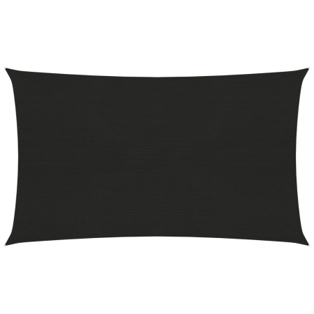 Pânză parasolar, negru, 2x5 m, HDPE, 160 g/m²