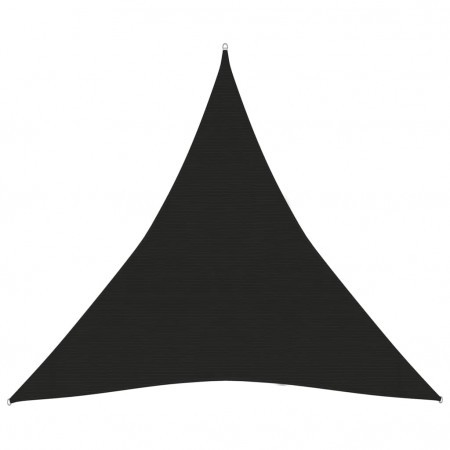 Pânză parasolar, negru, 5x5x5 m, HDPE, 160 g/m²