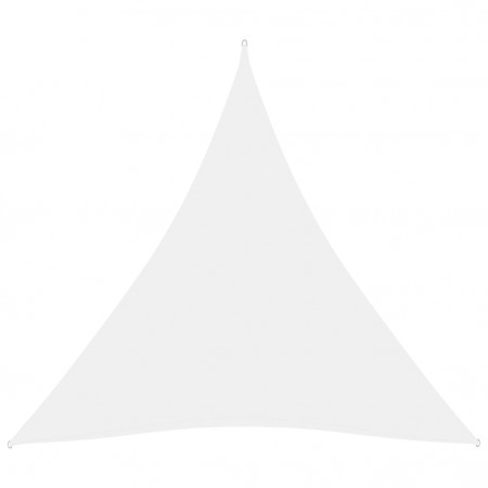 Parasolar, alb, 4,5x4,5x4,5 m, țesătură oxford, triunghiular - Img 1
