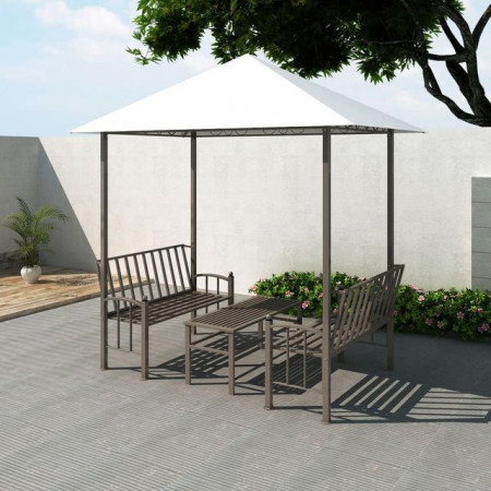Pavilion de grădină cu masă și bănci 2,5x1,5x2,4 m